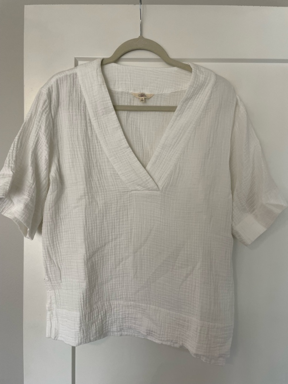 Faherty Women’s Dune Cotton Gauze Short Sleeve Popover